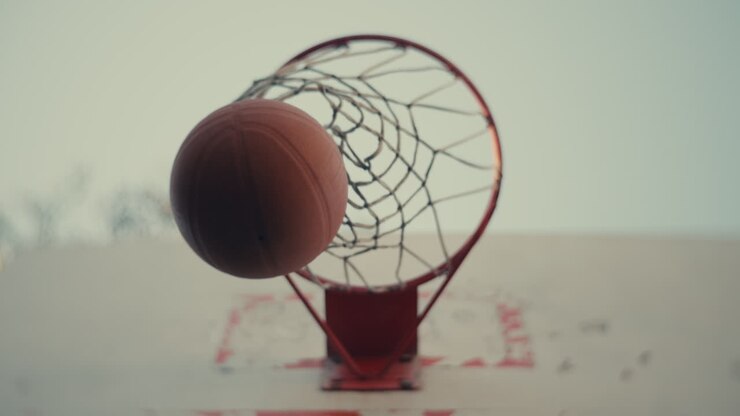 Anello e rete di basket
