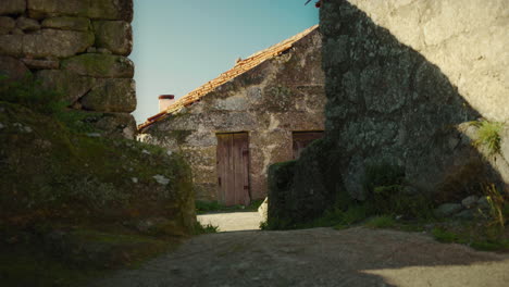 traditional stone house in a portuguese countryside village