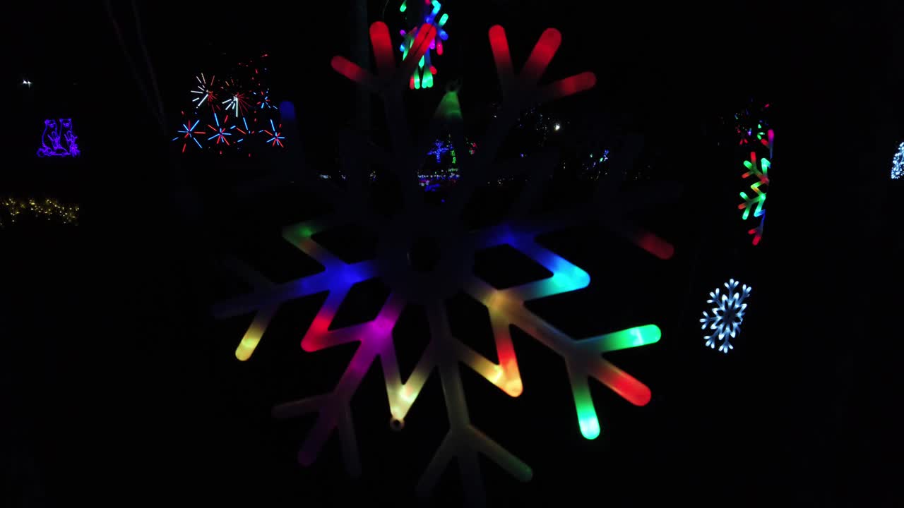 LED Lysfestival I parken digital snefnug