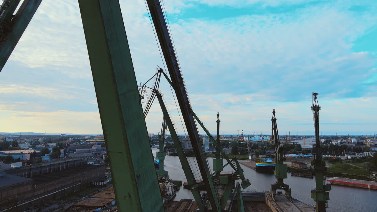 Epic Gdansk shipyard Poland reveal aerial