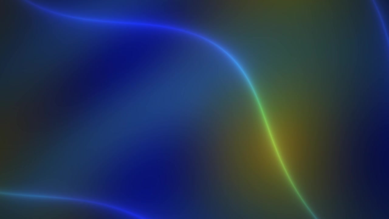 Abstract Background with Glowing Blue and Green Wavy Lines