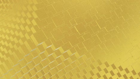 abstracto geométrico fondo dorado azulejos de papel de aluminio textura de bucle sin costura fondo renderizado en 3d