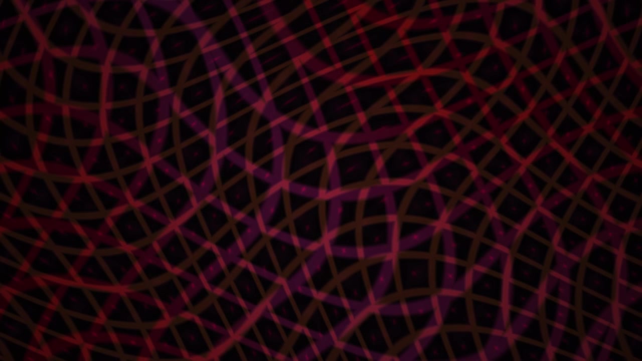 Abstract Red Grid Pattern Moving in Wavy Motion