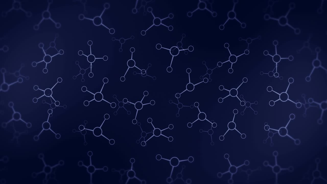 estructura molecular. tecnología de alta tecnología de la ingeniería genética. biología, genética, química. molécula en animación de bucle. concepto de tecnología médica.