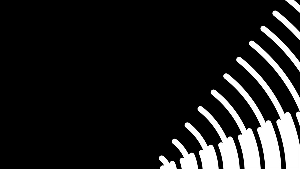 Abstrakt sort-hvid wipe-overgangsanimation