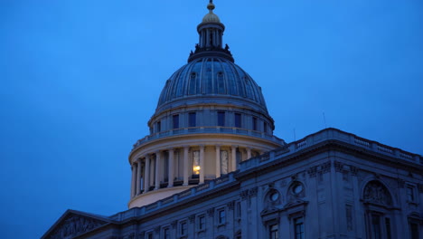 united states capitol building at twilight