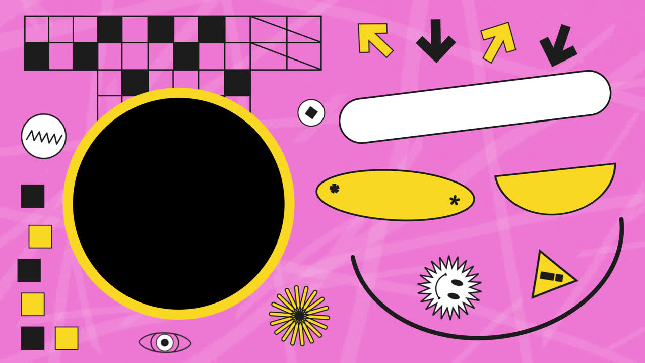 Cool Slide Background 05 With Frame For Media On Alpha