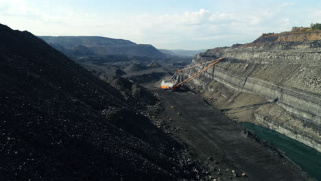 Coal Mining Operation in Open Pit
