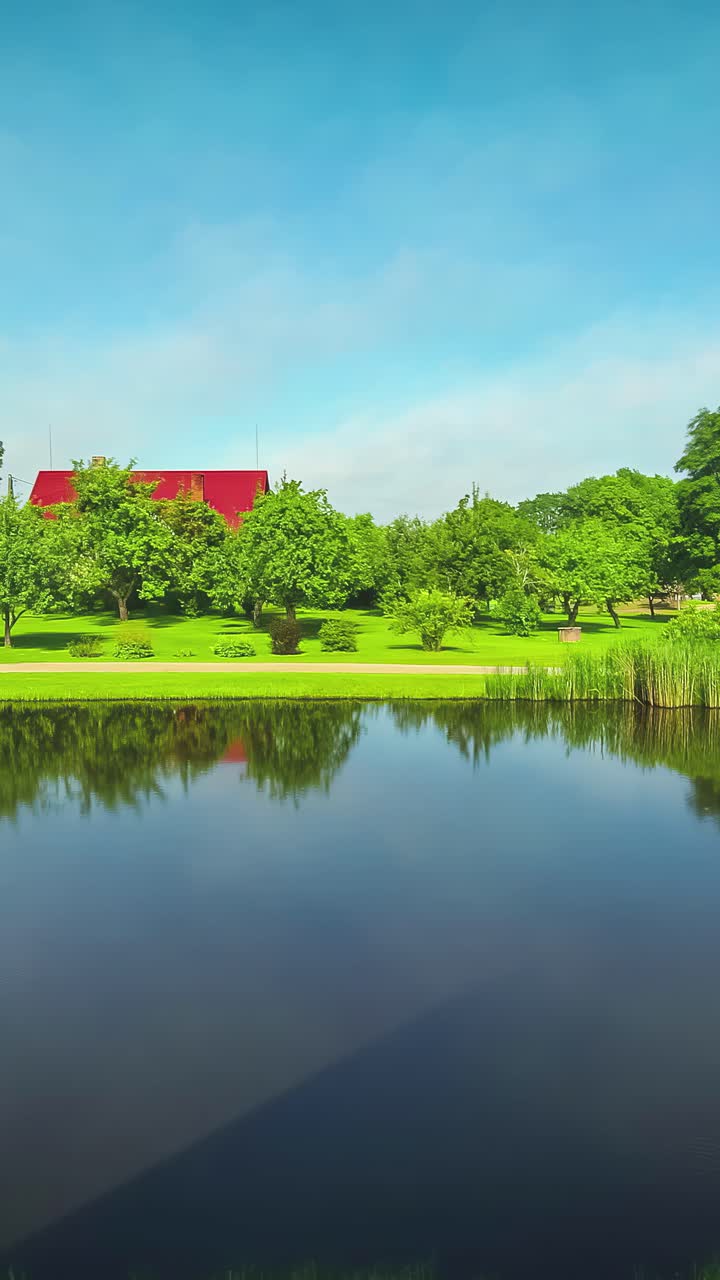 시골 지역의 겨울과 봄 풍경