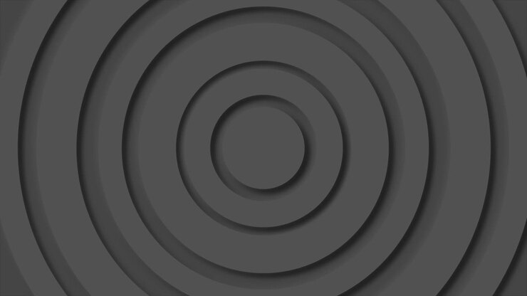 Gray circles pulsate in a wavy way