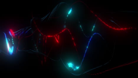 beautiful abstract vj loop of colorful energy streaks