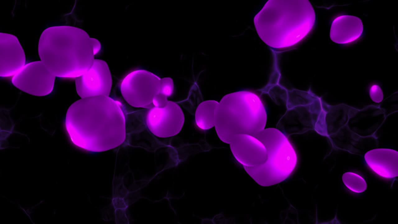 Animated Drops In Zero Gravity