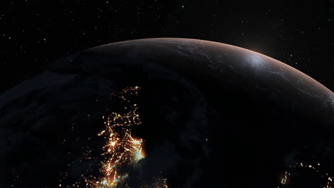 Planet-earth-3D-orbital-animation-with-realistic-geography-surface-and-clouds