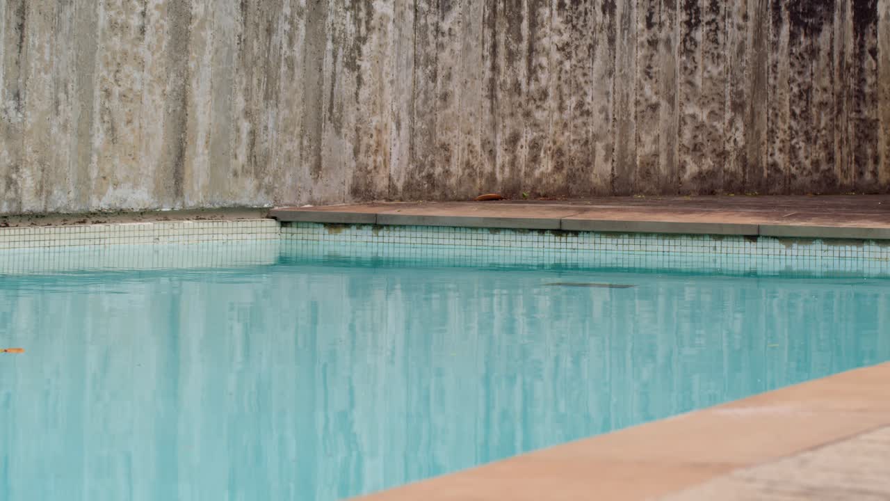 Closeup pool corner in a brutalist house in Sao Paulo Brazil São Paulo Brasil modern minimalist vibes
