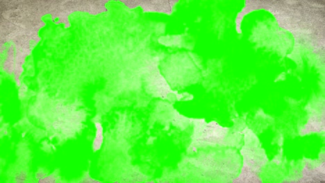 pintar en papel viejo vintage con efecto de salpicaduras de acuarela y fondo de pantalla verde clave de croma