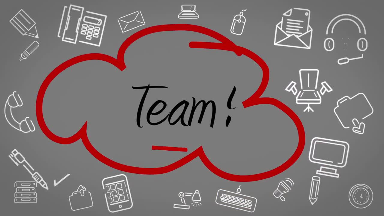 구름 흐름 차트를 그리는 사업가