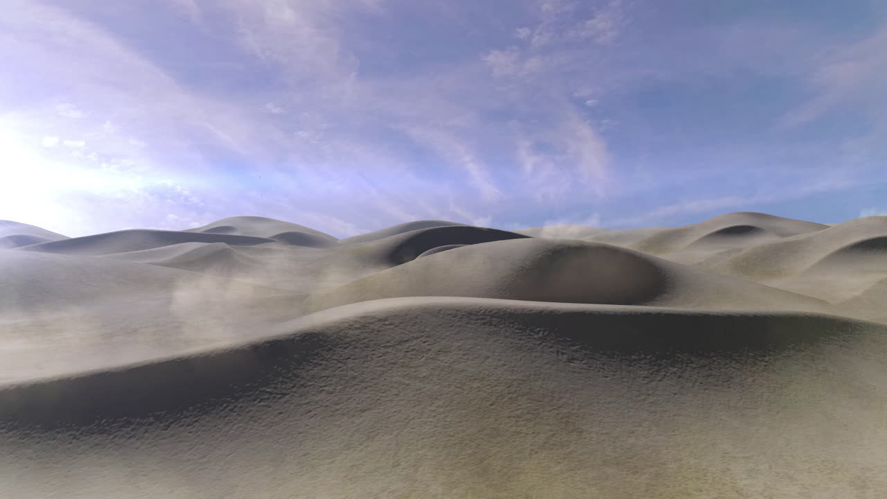 사막 모래 언덕 풍경