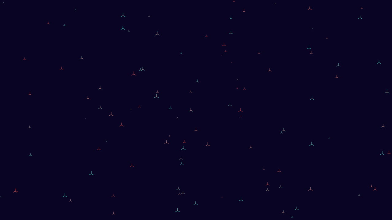 Starry night mesmerizing purple and green stars illuminate the dark sky