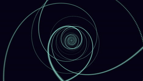 Black background spiral pattern mesmerizing design on a dark canvas