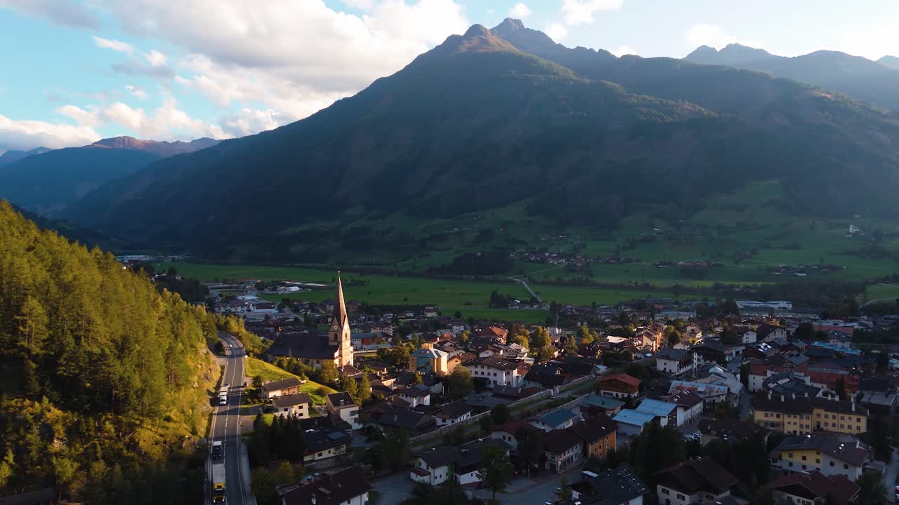Veduta aerea della campagna austriaca.