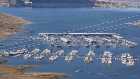 static shot of harbor in lake mead