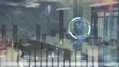 animación del ámbito de aplicación sobre estadísticas y procesamiento de datos financieros