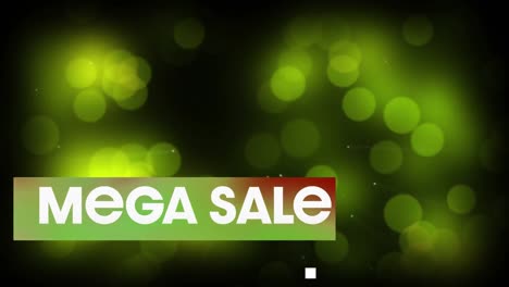 Animation-Von-Mega-Sale-Text-Und-Flecken-Auf-Schwarzem-Hintergrund