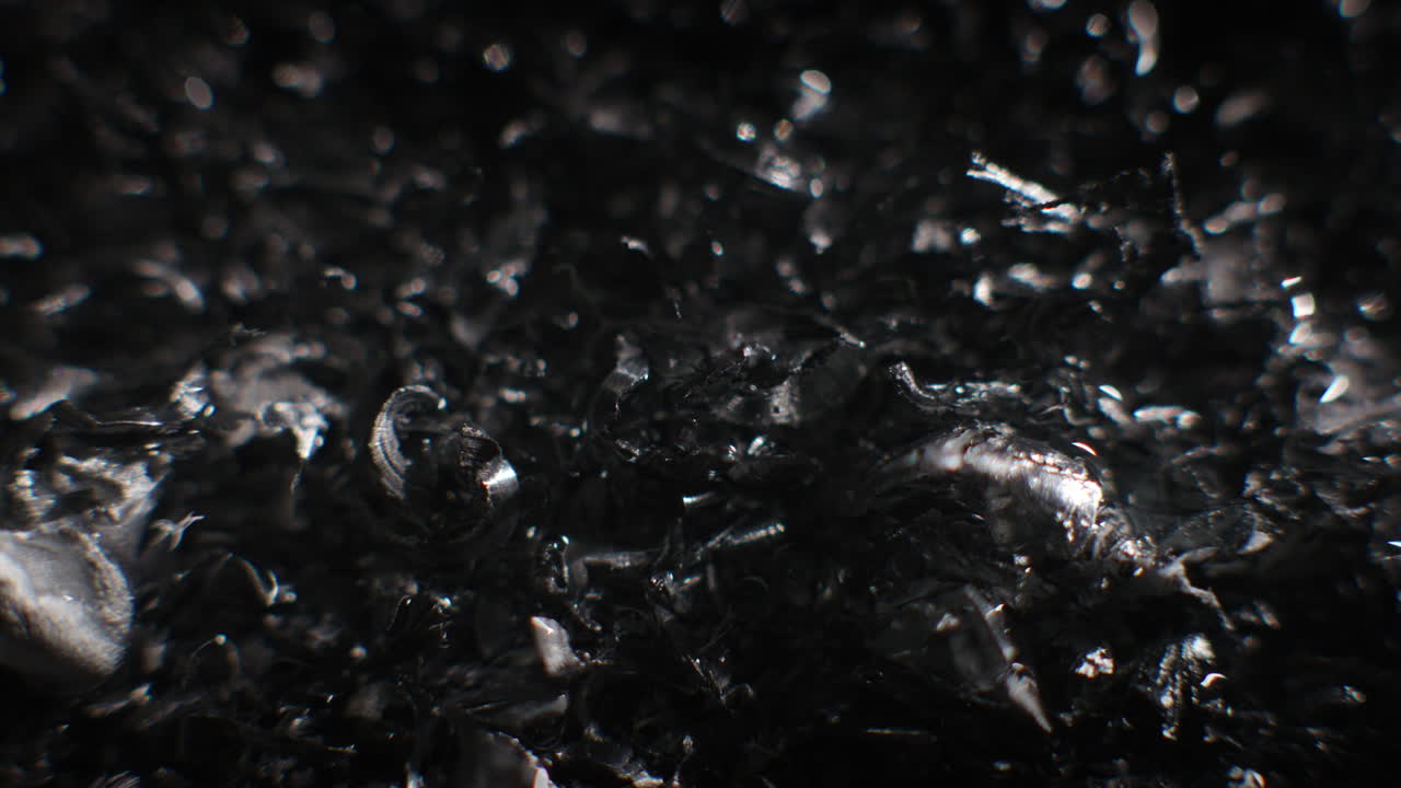 Silver fillings close-up