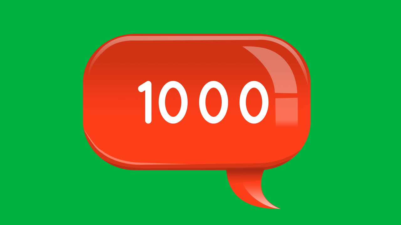 Numbers in an orange chat box 4k