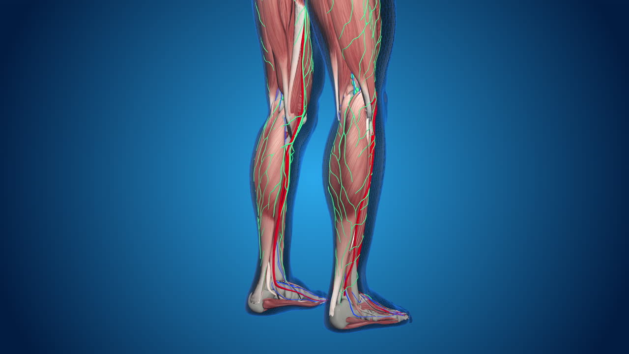 Human Leg Anatomy - Muscles, Blood Vessels, and Lymphatic System