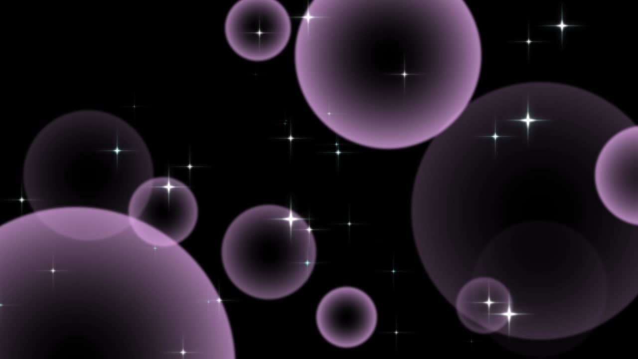 큰 부풀어오르는 공과 반이는 빛.