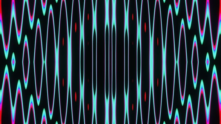 Abstract diamond-shaped patterns of multi-colored shades