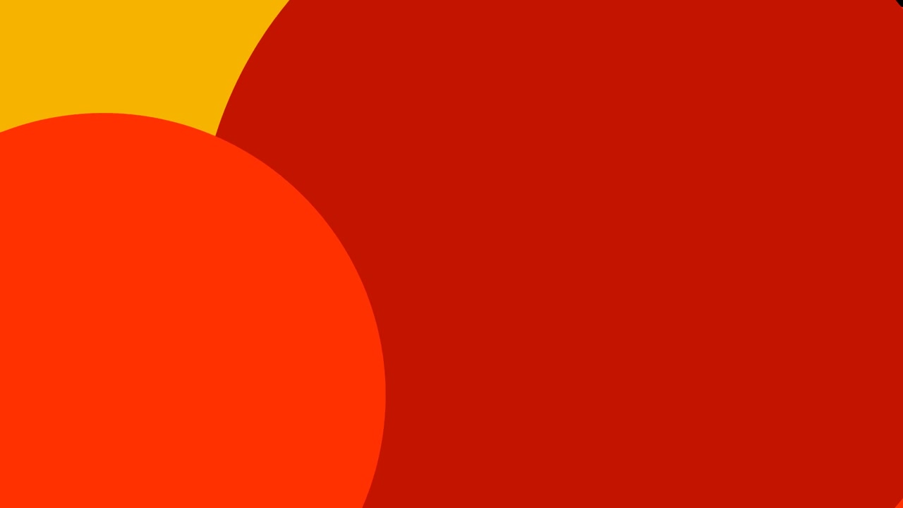 Abstract Motion Background with Overlapping Red and Yellow Circles