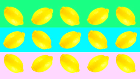 abstract background with yellow lemons