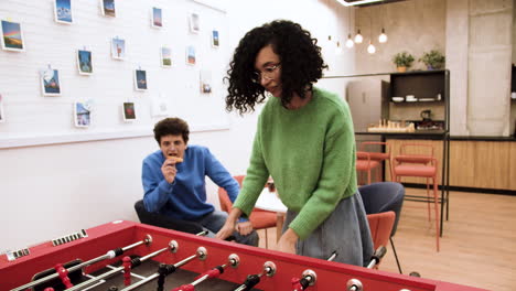 people playing indoors