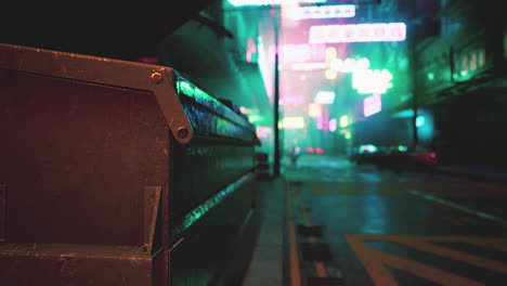 night city: a cyberpunk street scene