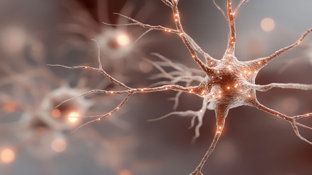 Microscopic View of Neurons Firing: An Exploration into the Intricate Network of Nerve Cells that Communicate and Transmit Signals in the Nervous System