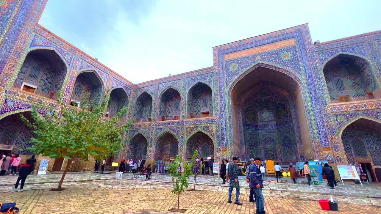The Ornate Registan Square in Samarkand, Uzbekistan