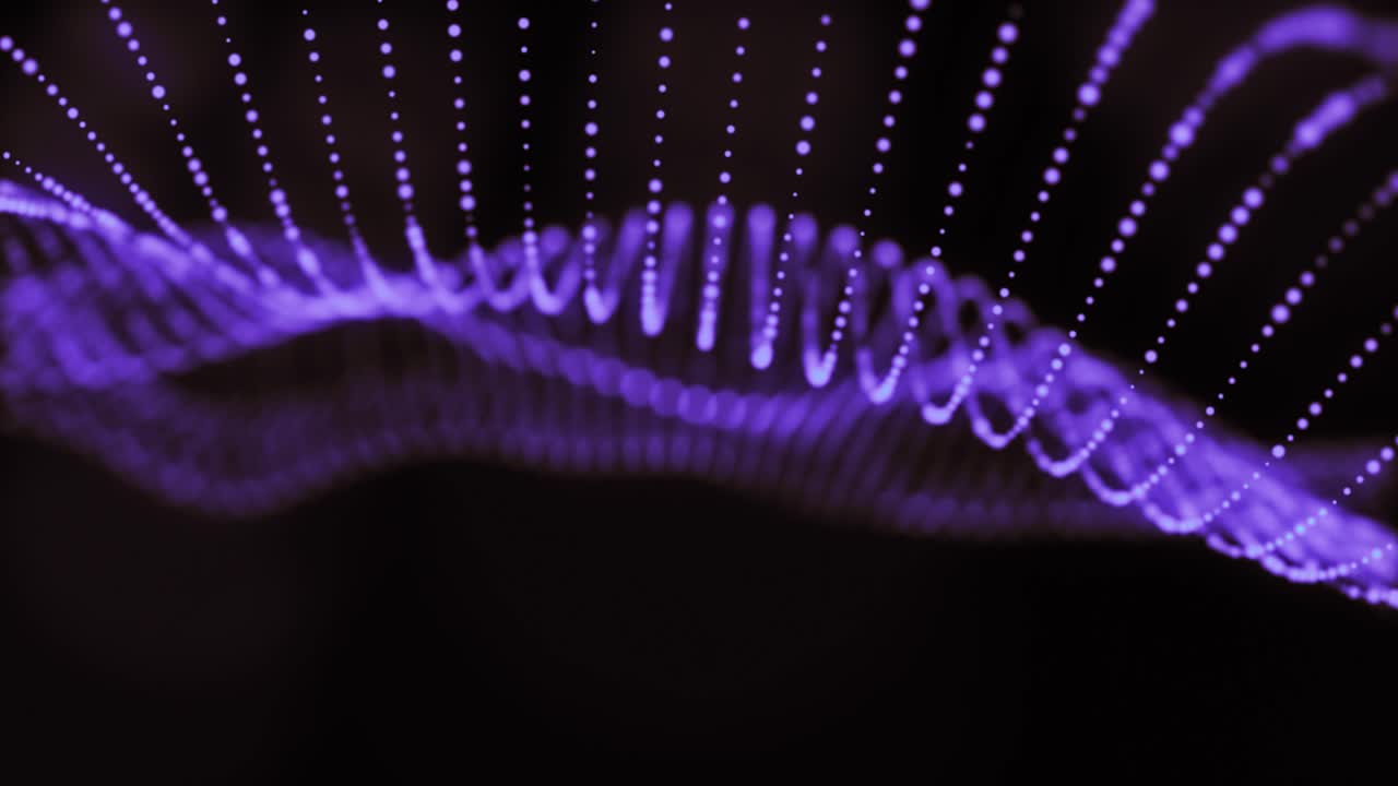 Abstract Digital Particle Wave Background