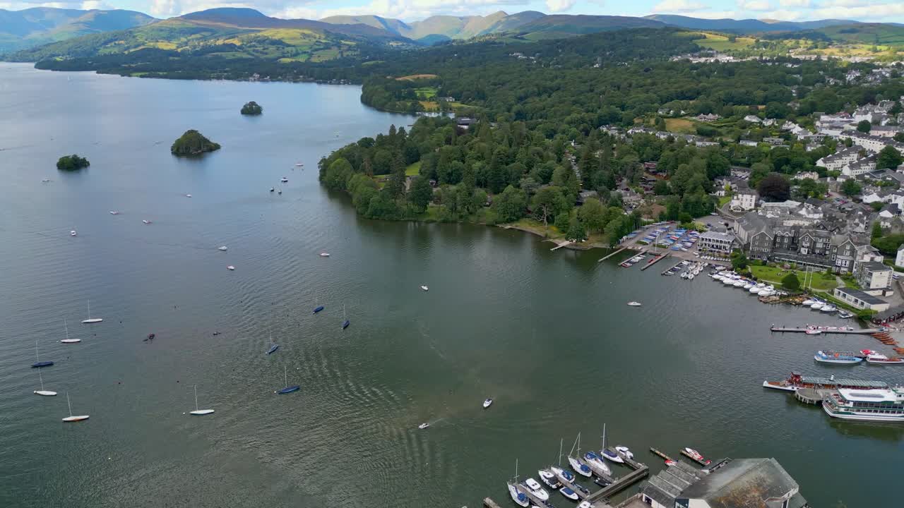 bowness-on-windermere의 영화 같은 조감도