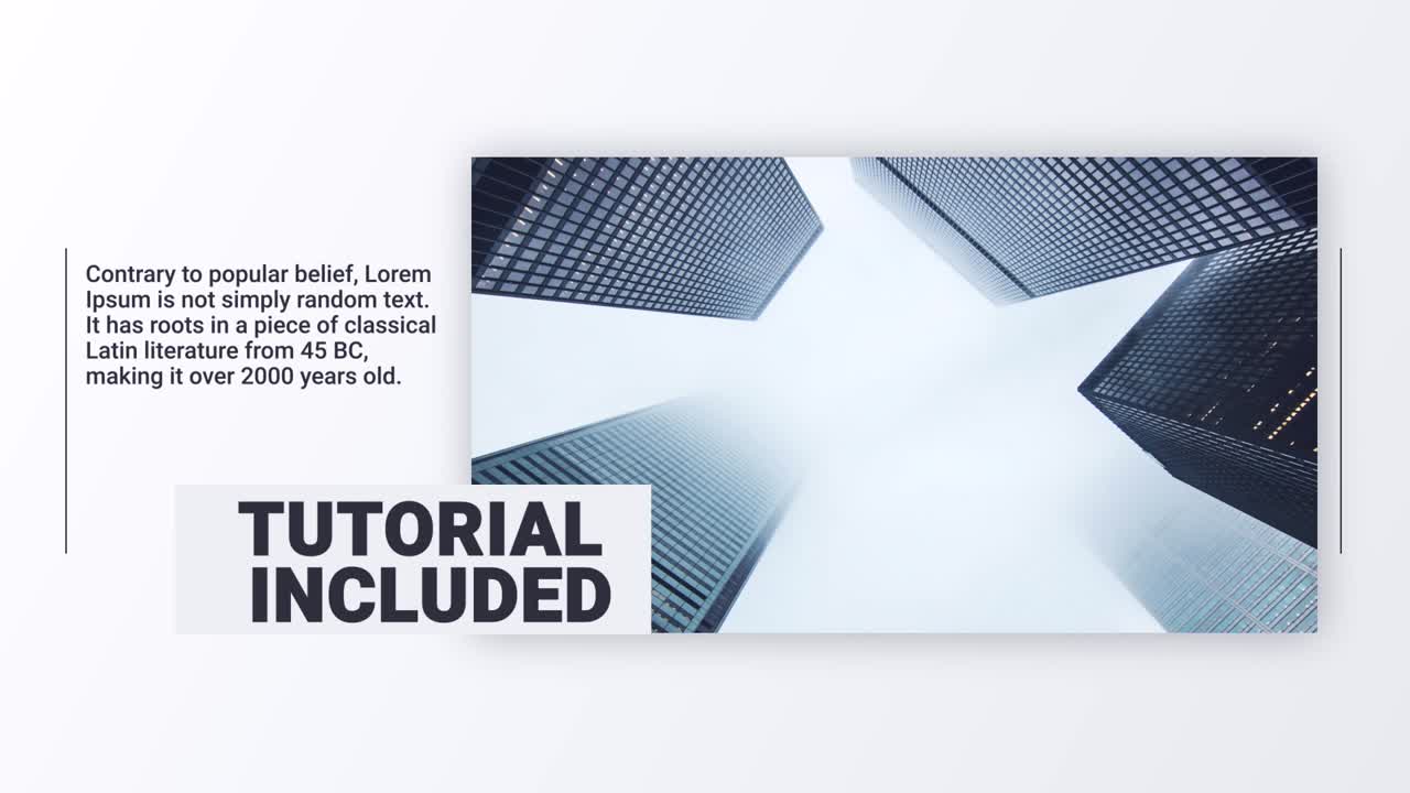 Slideshow video template - 11 Video placeholders,25 Text placeholders,Color Control,Full HD