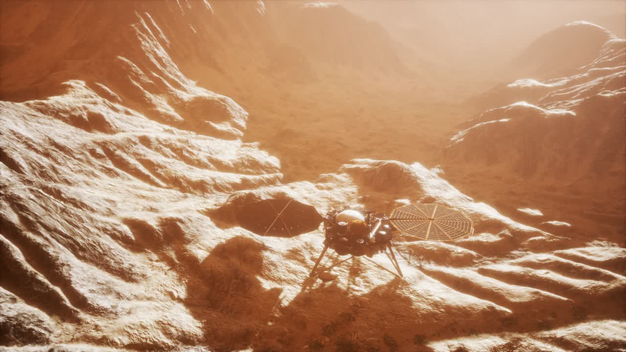 인사이트 화성은  ⁇ 은 행성의 표면을 탐사하고 있습니다.