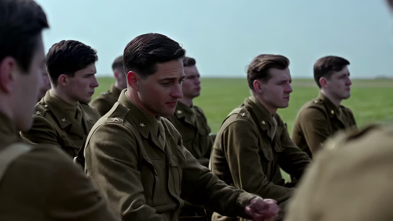 회의에서 영국 군인 들