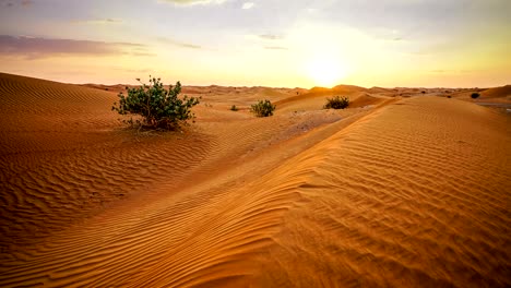 sunset over middle eastern desert