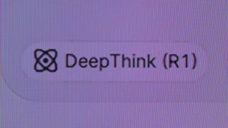 deepthink (r1) software interface on computer screen