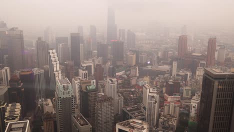 Nebliger-Blick-Auf-Die-Unendliche-Skyline-Von-Kuala-Lumpur,-Malaysia