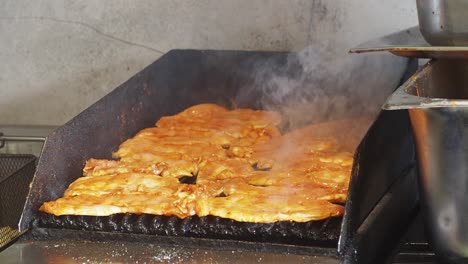 Grilled Chicken on a Commercial Grill