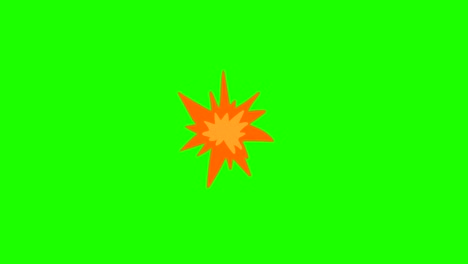 dibujado a mano marco por marco animación de la explosión de dibujos animados. burs cómicos de estilo retro