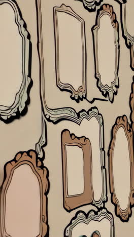 ornate frames and mirrors