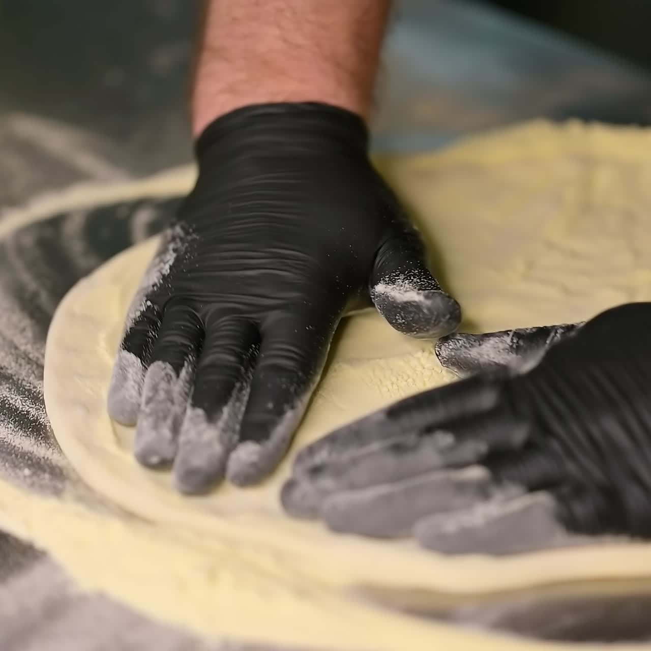 Preparation of pizza dough